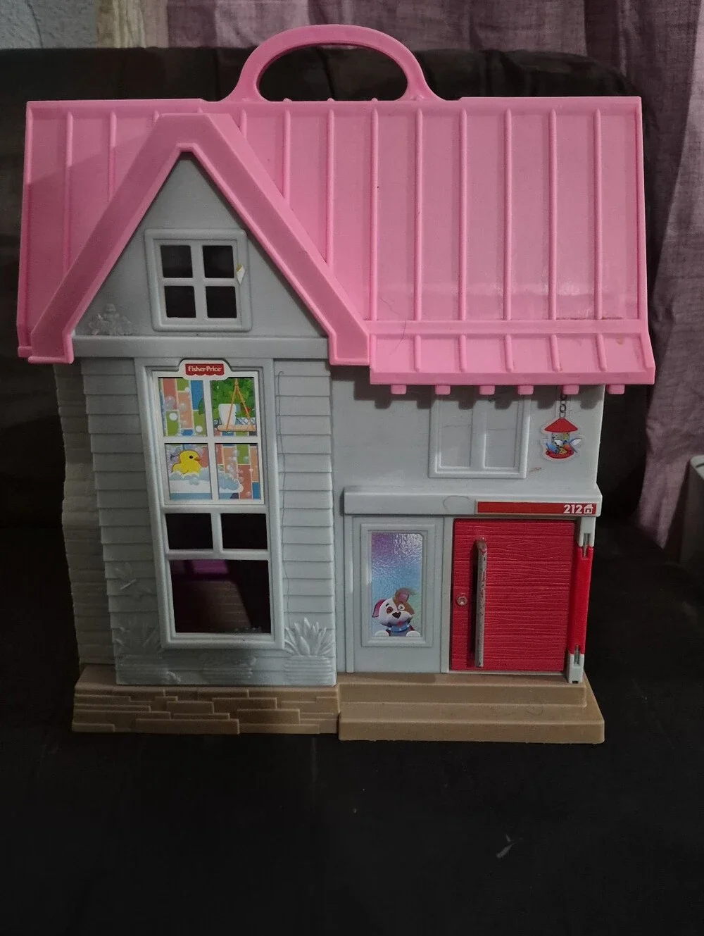 Fisher-Price Little People Big Helpers Pink Dollhouse